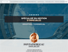 Tablet Screenshot of fontainebleauimmobilier.com